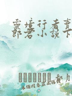 灵境行者卖报小郎君小说下载