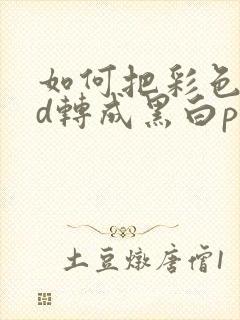 如何把彩色cad转成黑白pdf格式