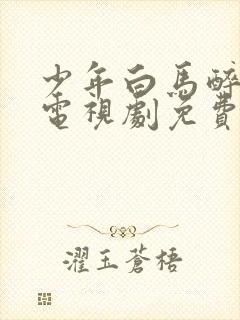 少年白马醉春风电视剧免费在线观看免费版