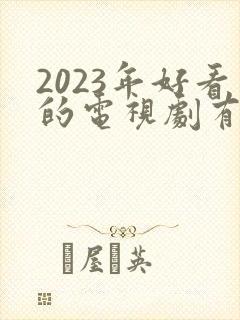 2023年好看的电视剧有哪些