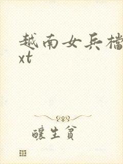 越南女兵档案txt