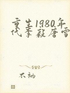 重生1980年代李毅唐雪