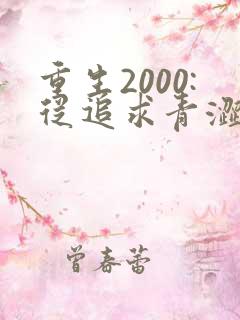 重生2000:从追求青涩校花同桌开始电子书