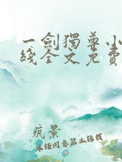 一剑独尊小说在线全文免费阅读