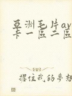 亚洲毛片av不卡一区二区三区