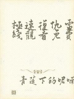 极速复仇电影在线观看免费