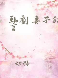 韩剧 妻子的谎言