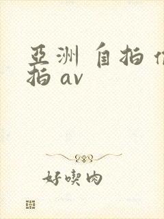 亚洲 自拍 偷拍 av