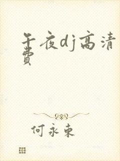 午夜dj高清免费
