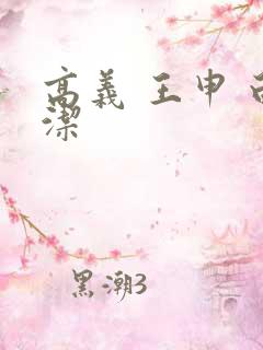 高义 王申 白洁