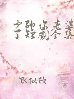 少帅你老婆又跑了短剧全集大结局