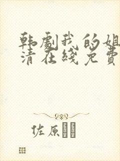 韩剧我的姐姐高清在线免费观看