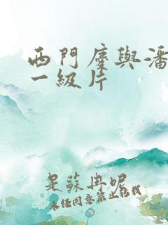 西门庆与潘金莲一级片