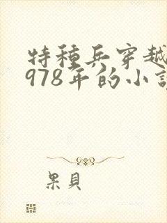 特种兵穿越回1978年的小说