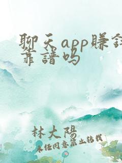 聊天app赚钱靠谱吗