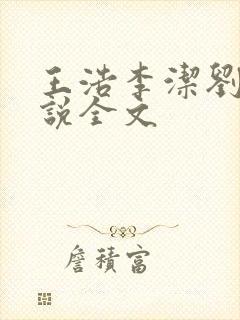 王浩李洁刘静小说全文