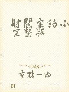 财阀家的小儿子完整版