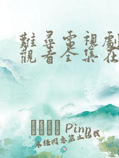 难寻电视剧免费观看全集在线播放