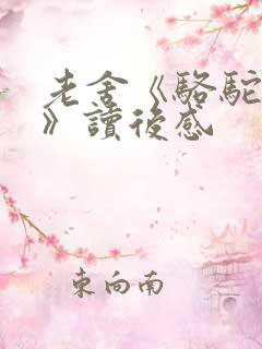 老舍《骆驼祥子》读后感