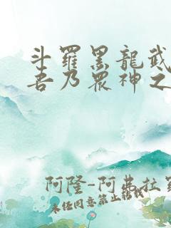 斗罗黑龙武魂 吾乃众神之主