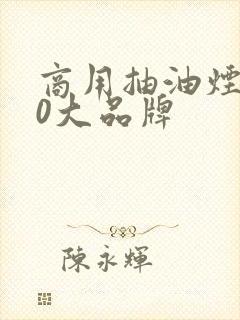 商用抽油烟机10大品牌