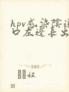 hpv感染阴道口左边长出长条淡粉色肉