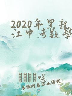 2020年黑龙江中考数学试卷及答案解析