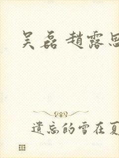吴磊 赵露思