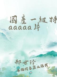 国产一级特黄aaaaaa片