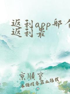返利app哪个返利最