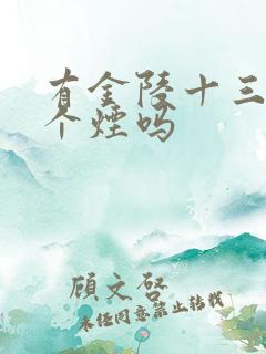 有金陵十三钗这个烟吗
