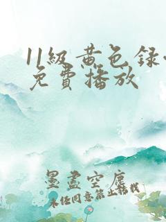 11级黄色录像免费播放
