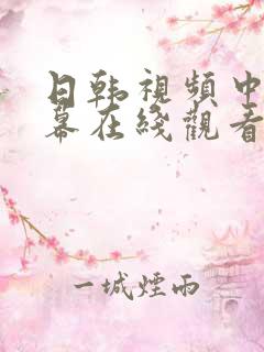 日韩视频中文字幕在线观看