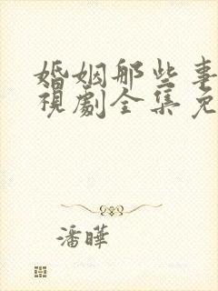 婚姻那些事儿电视剧全集免费观看