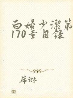 白妇少洁第1一170章目录