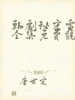韩剧秘密电视剧全集免费观看