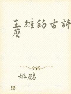 王维的古诗有什么