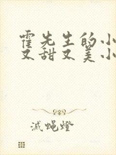 霍先生的小祖宗又甜又美小说
