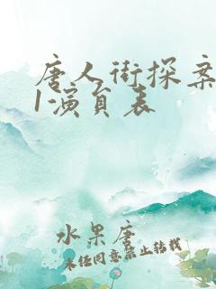 唐人街探案网剧1演员表