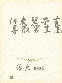 14岁儿子有点喜欢男生怎么办