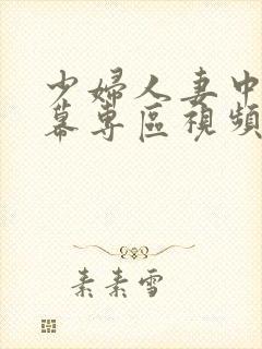 少妇人妻中文字幕专区视频