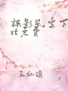 谍影风云下载txt免费