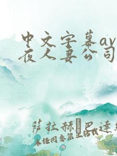 中文字幕av夜夜人妻公司