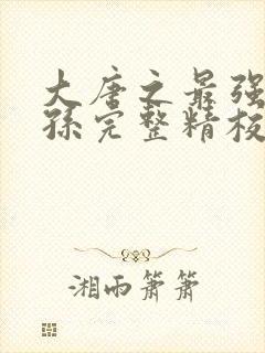 大唐之最强皇太孙完整精校版txt