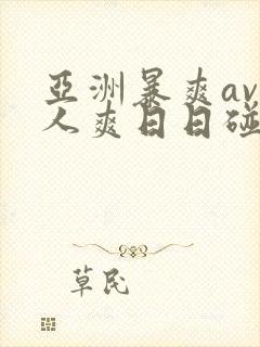 亚洲暴爽av人人爽日日碰