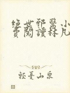 绝世邪医小说免费阅读林凡叶惜