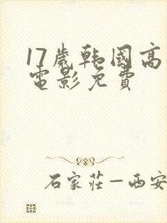 17岁韩国高清电影免费