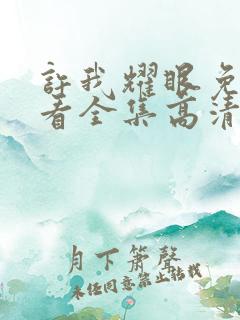 许我耀眼免费观看全集高清