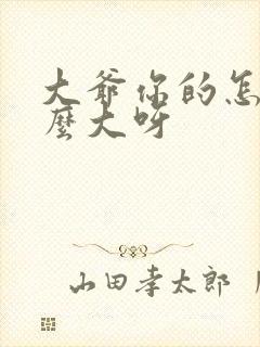 大爷你的怎么这么大呀