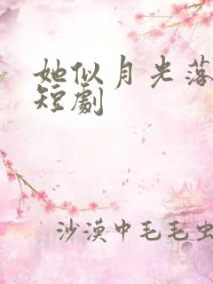 她似月光落我心短剧